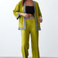 Oil Green Kimono Set