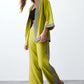 Oil Green Kimono Set