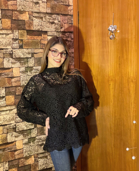Black Lace Top