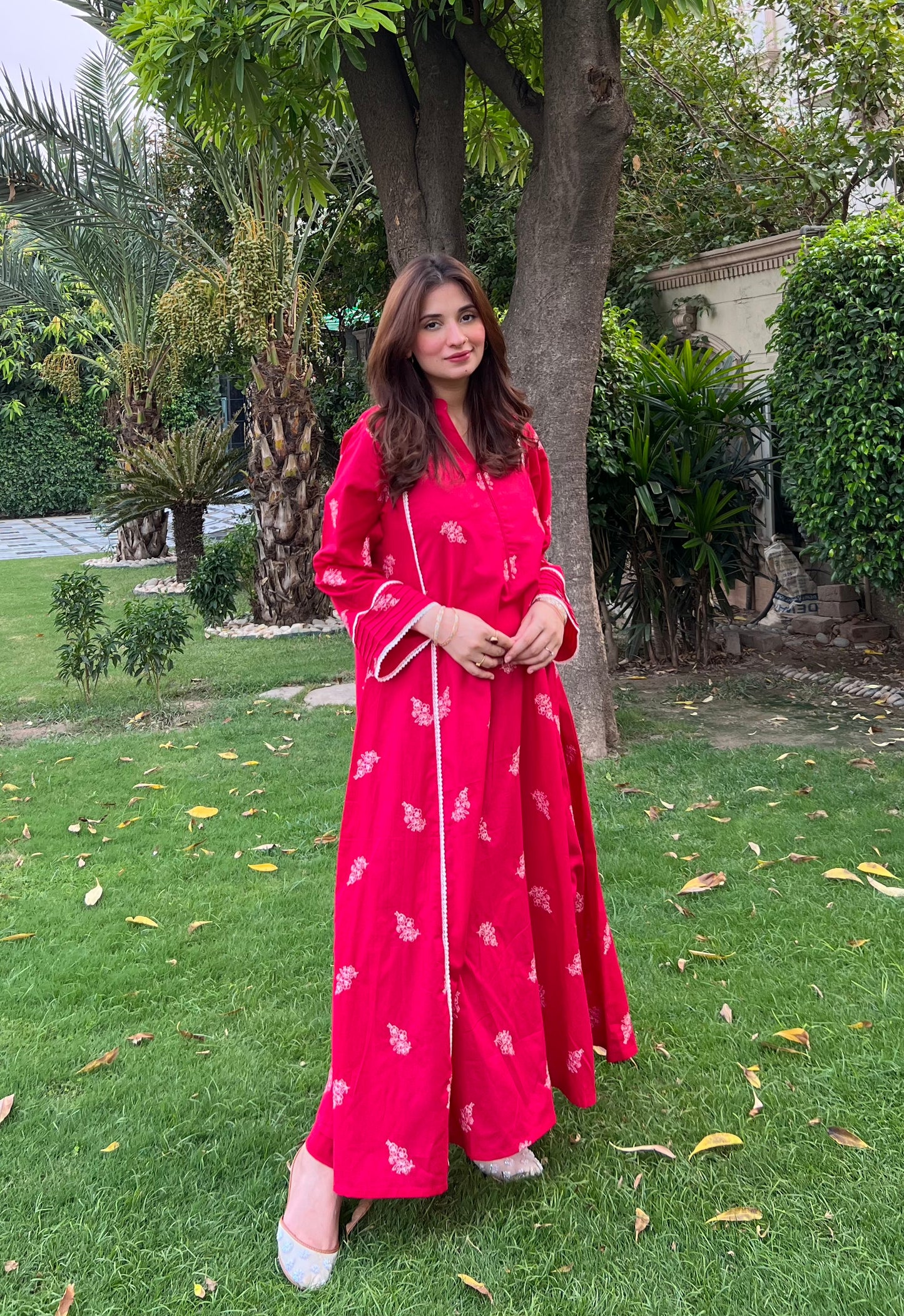2PC Multi Embroidered Qalidar Set